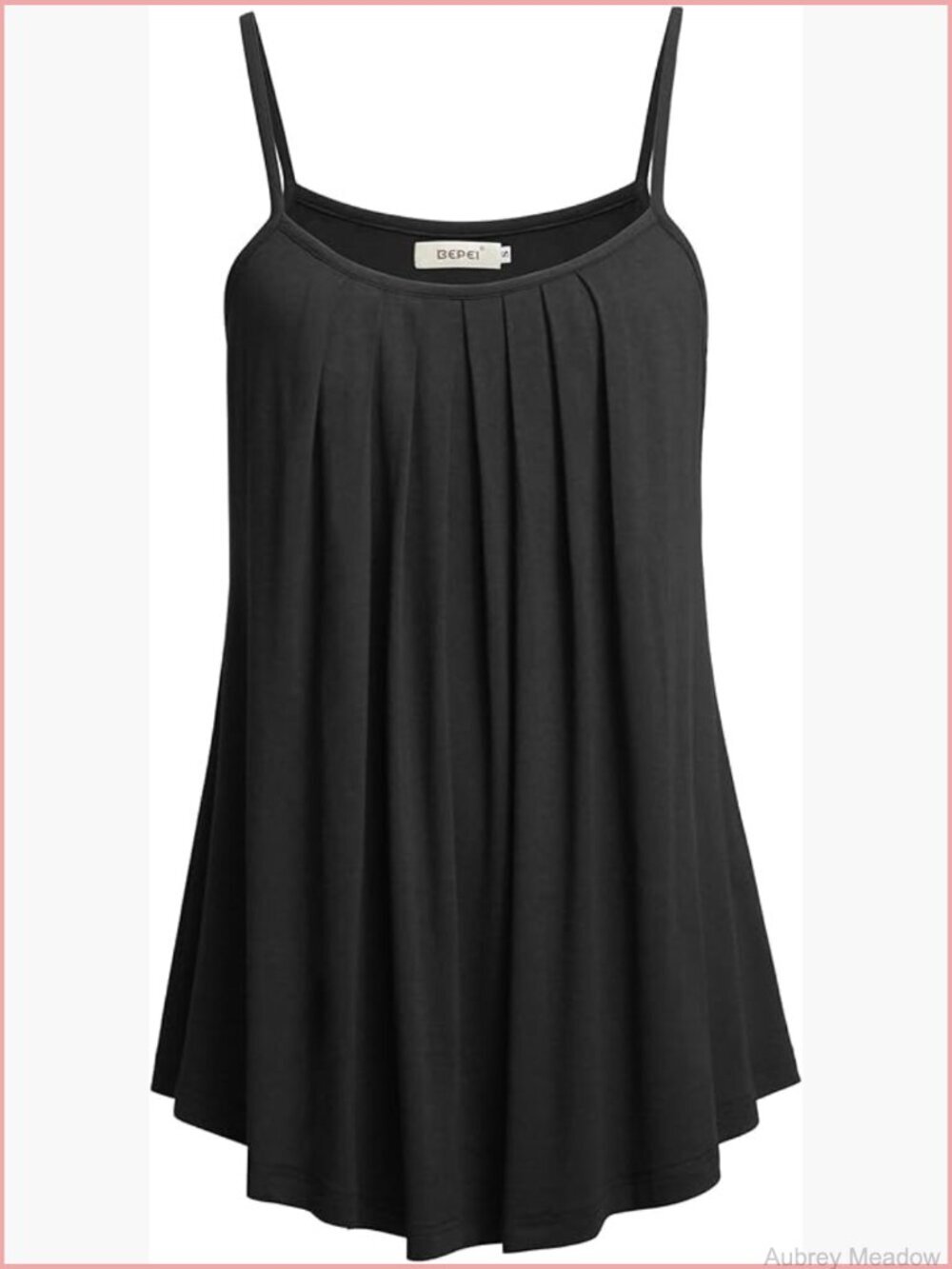 Loose Casual Summer Pleated Flowy Sleeveless Camisole Tank Top